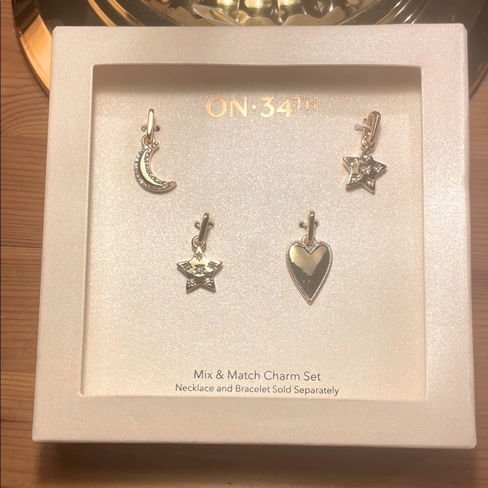 Fairy Charm Set by On 34th St Gold NWT